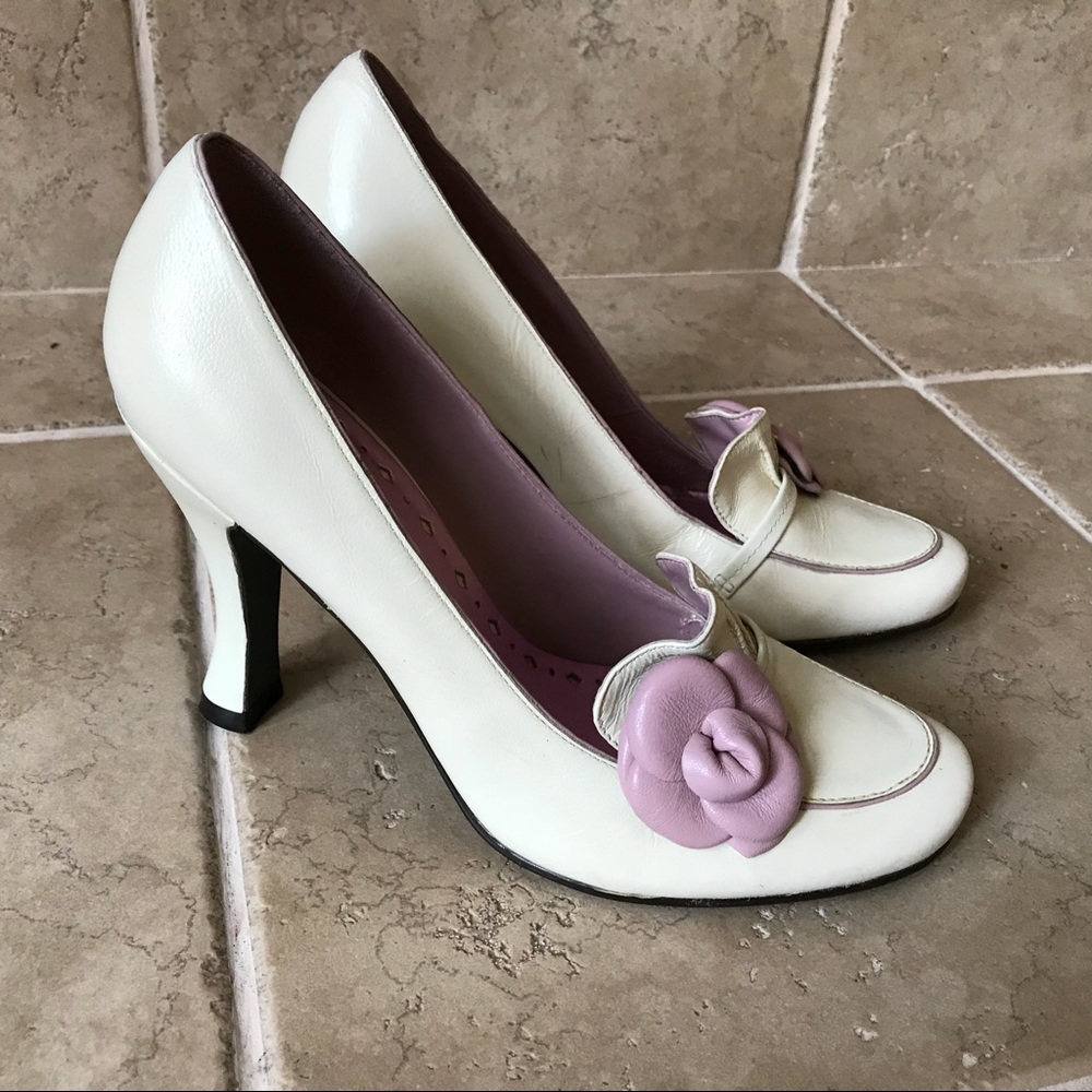 BCBG leather plum